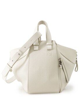 Loewe Hammock Small Leather 2-Way Shoulder Bag White
